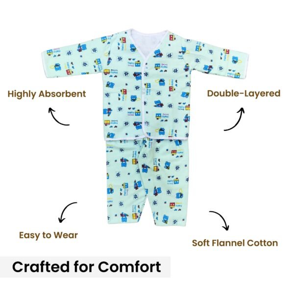 Cotton Baby Clothing Set – 6 Piece Newborn Outfit - Image 3