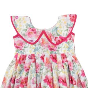 Soft Cotton Knee-Length Casual Dress for Baby Girls