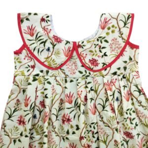 Soft Cotton Knee-Length Casual Dress for Baby Girls