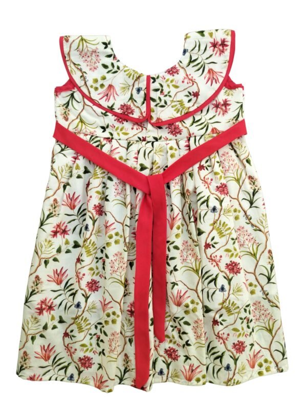 Soft Cotton Knee-Length Casual Dress for Baby Girls - Image 9