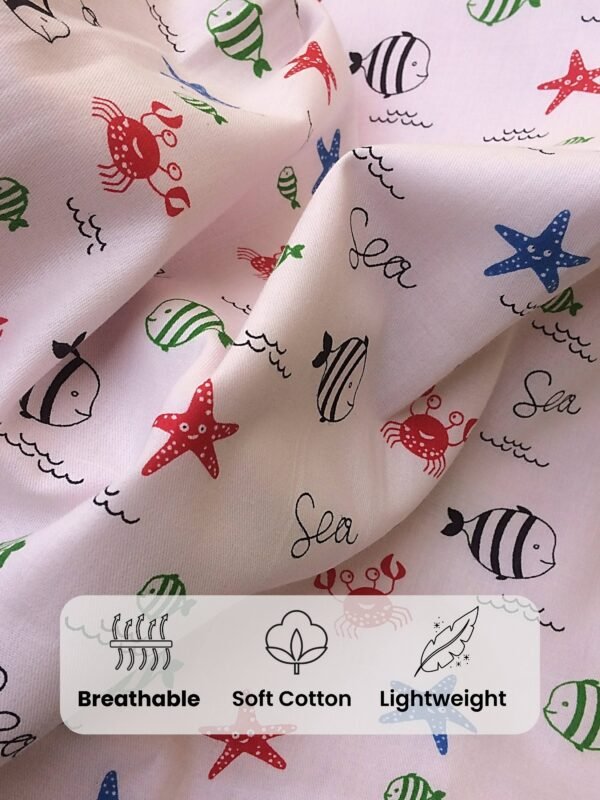 Soft Cotton Baby Blanket – Lightweight, Reversible, Newborns. - Image 5