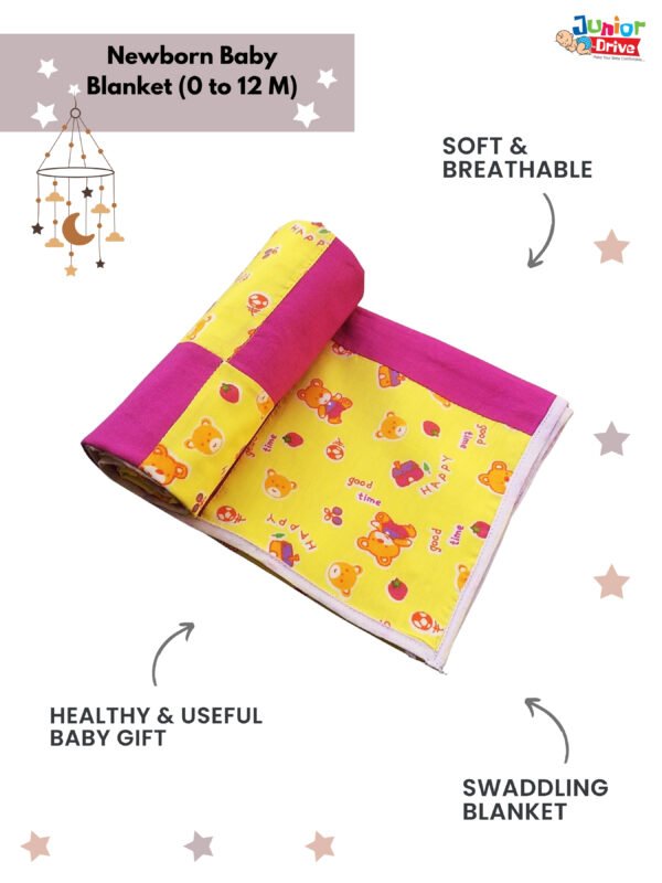 Hooded Cotton Baby Blanket for Newborns (0-12 months) - Image 12