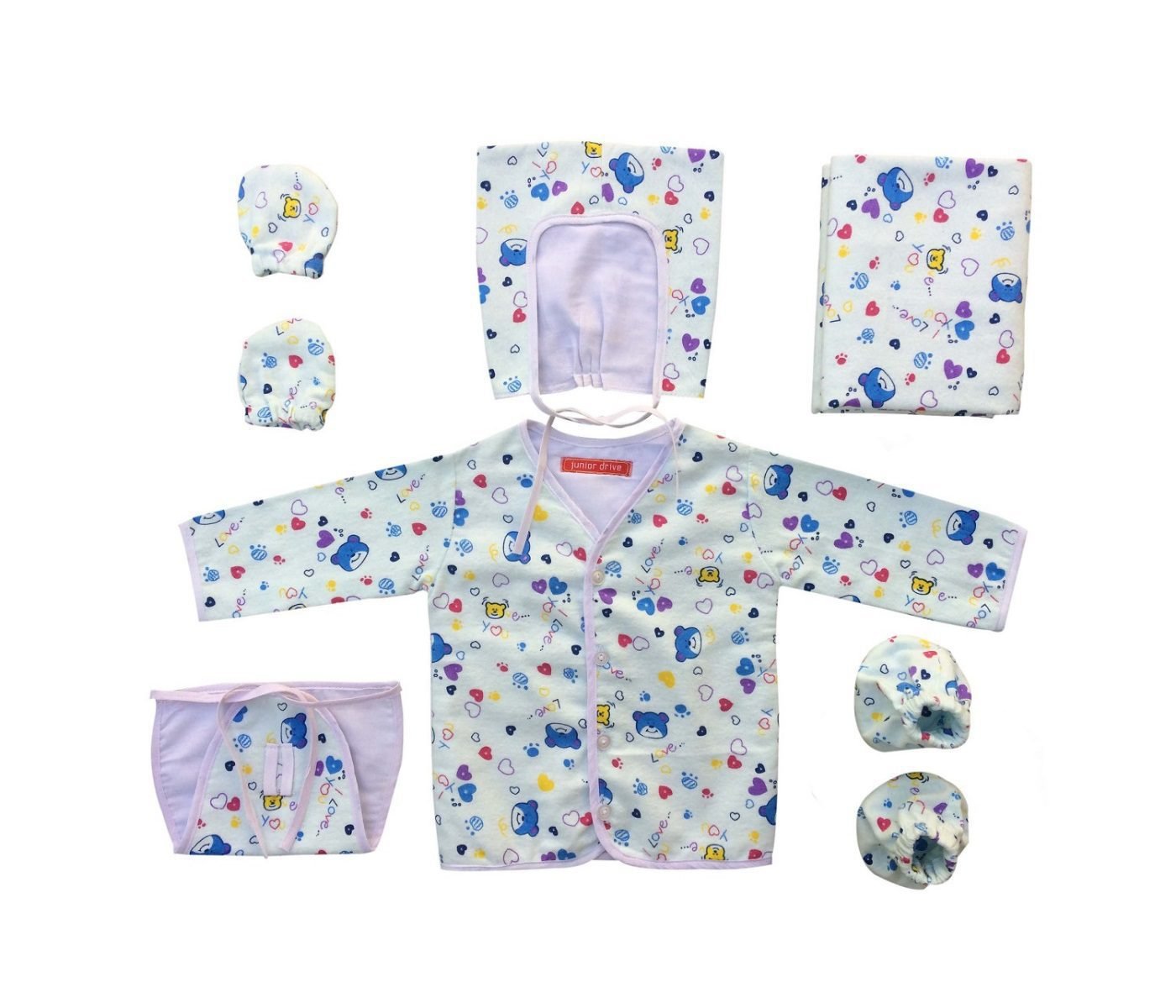 Baby Shirt/Jhabla and Nappy Clothing Set.