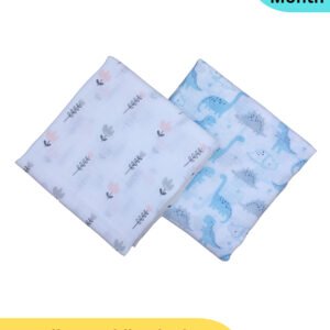 Cotton Muslin Swaddle Blanket – Multi-Purpose.