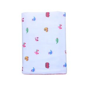 Cotton Baby Blanket – Lightweight, Reversible.