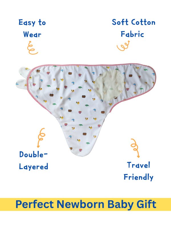 Cotton Swaddle Wrap-Newborn Sleeping Bag - Image 7