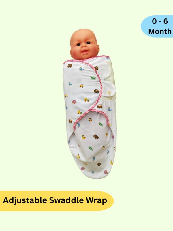 Cotton Swaddle Wrap-Newborn Sleeping Bag - Image 9