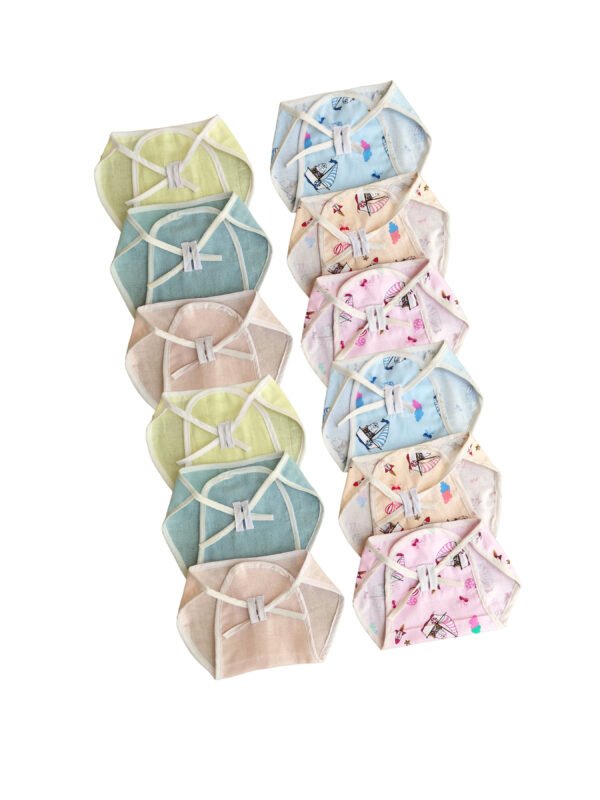 Soft Cotton Langot Set for Newborns - Multicolor, Reusable.