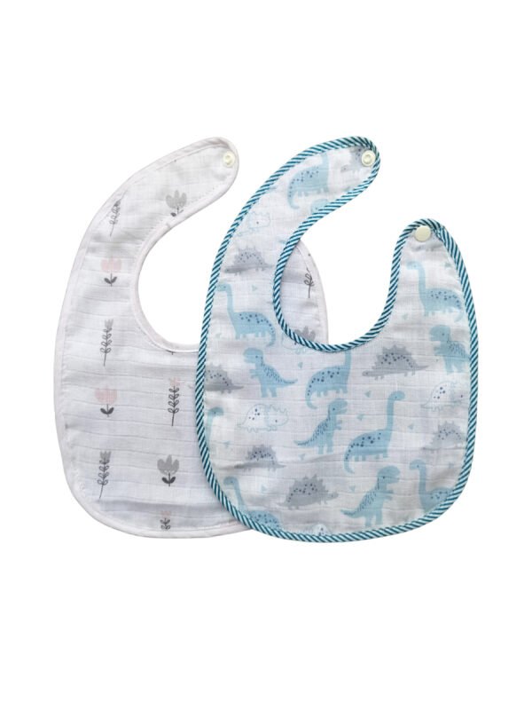 Cotton Baby Bibs – Soft Absorbent Multicolor Set - Image 5