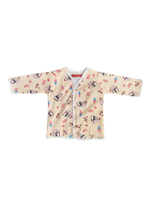 Cotton Baby Shirts Set – Multicolor, Pack of 3 - (6-12 Months) - Image 5