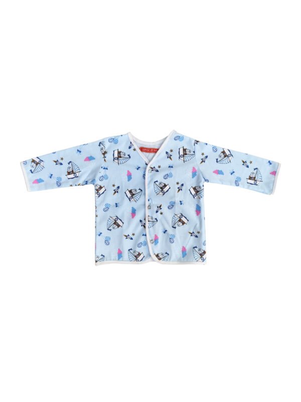 Cotton Baby Shirts Set – Multicolor, Pack of 3 - (6-12 Months) - Image 4