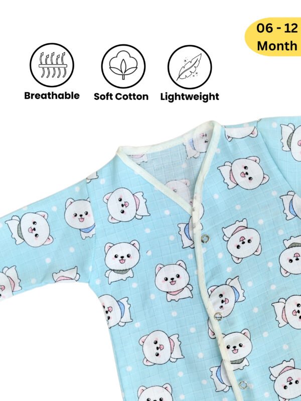 Muslin Cotton Baby Sleepwear Set – ( 6 to 12 Months) - Image 2
