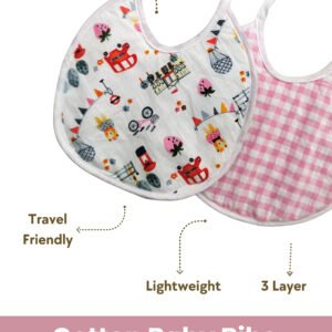 Cotton Baby Bibs – Soft Absorbent Multicolor Set