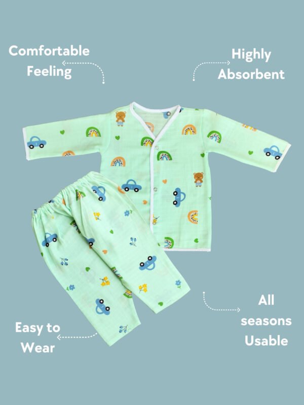 Muslin Cotton Baby Sleepwear Set – ( 6 to 12 Months) - Image 8
