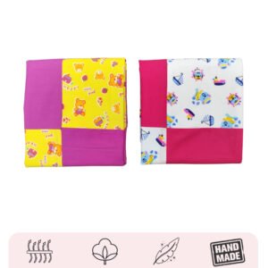Hooded Baby Blanket Set – Soft Swaddle Wrapper (Pack of 2)