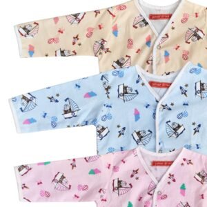 Cotton Baby Shirts Set – Multicolor, Pack of 3 – (6-12 Months)