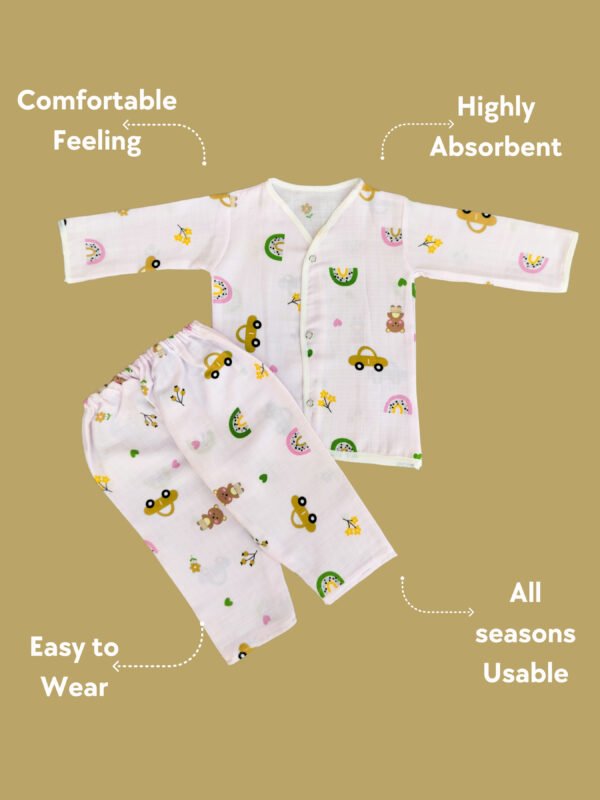 Muslin Cotton Baby Sleepwear Set – ( 6 to 12 Months) - Image 13