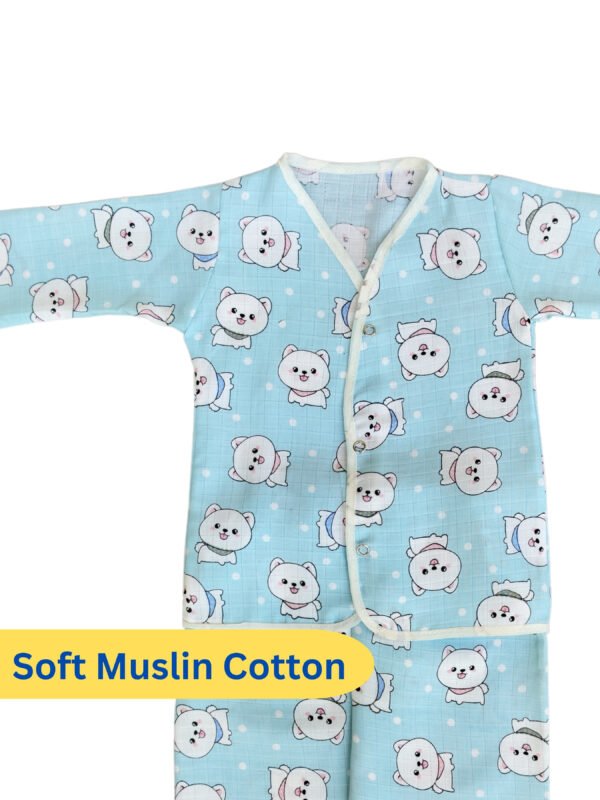 Muslin Cotton Baby Sleepwear Set – ( 6 to 12 Months) - Image 5