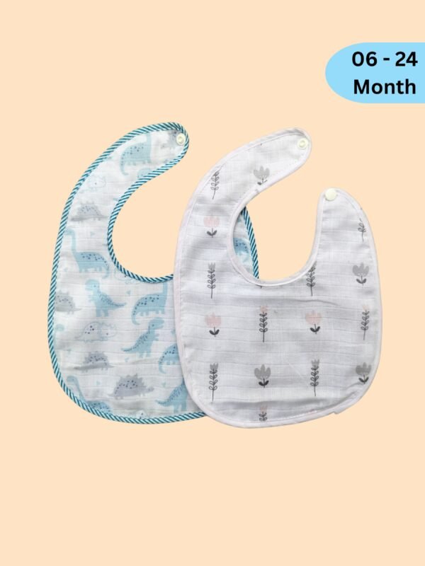 Cotton Baby Bibs – Soft Absorbent Multicolor Set - Image 8