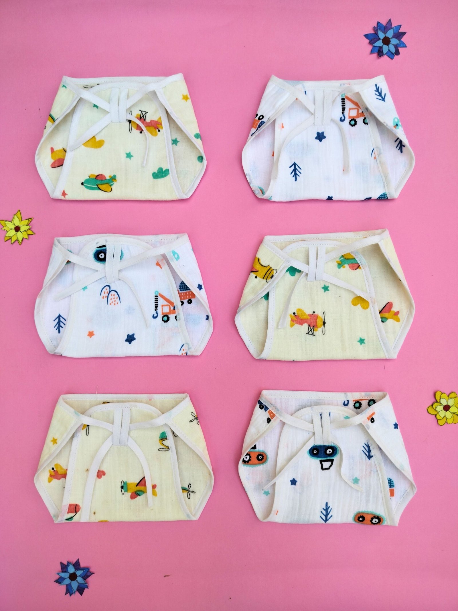 Soft Muslin Cotton Langot Set for Newborns - Multicolor - Image 6